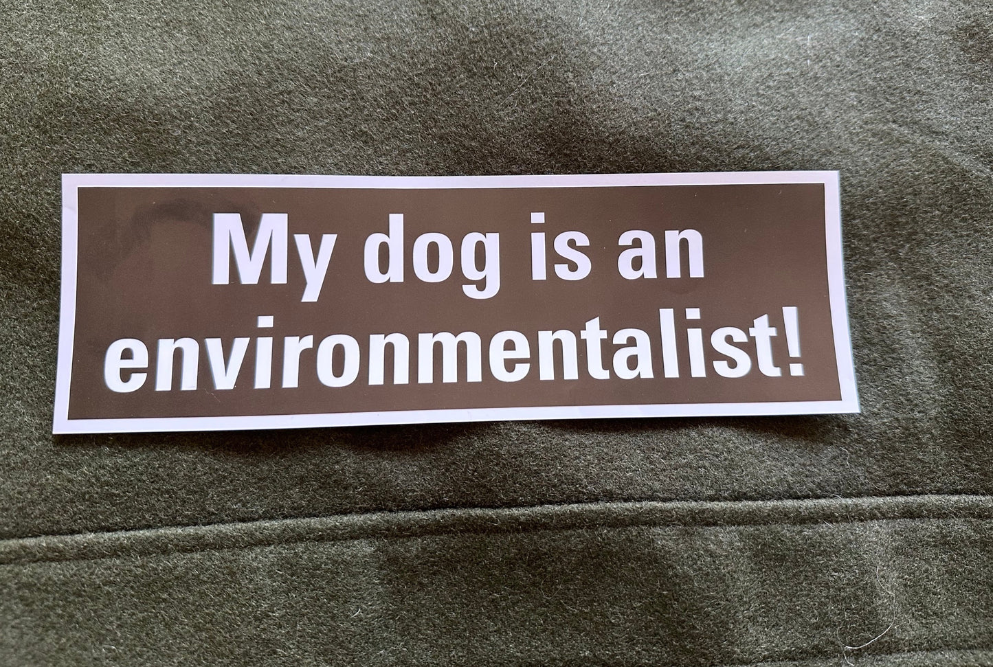 Dog is an Environmentalist!