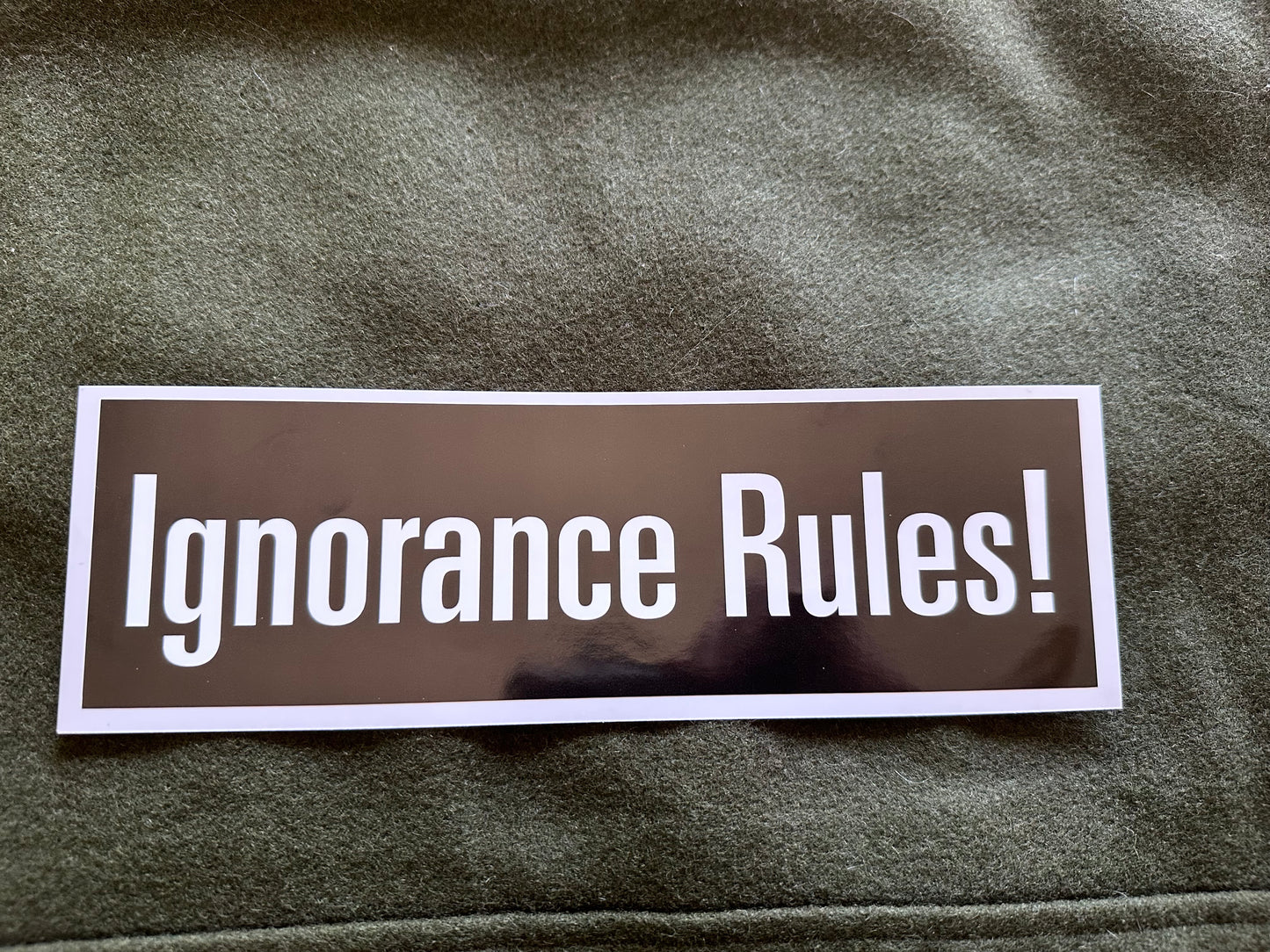 Ignorance Rules!